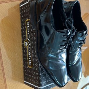 Stacy Adams Black Patent Leather Oxford, Size 9.5